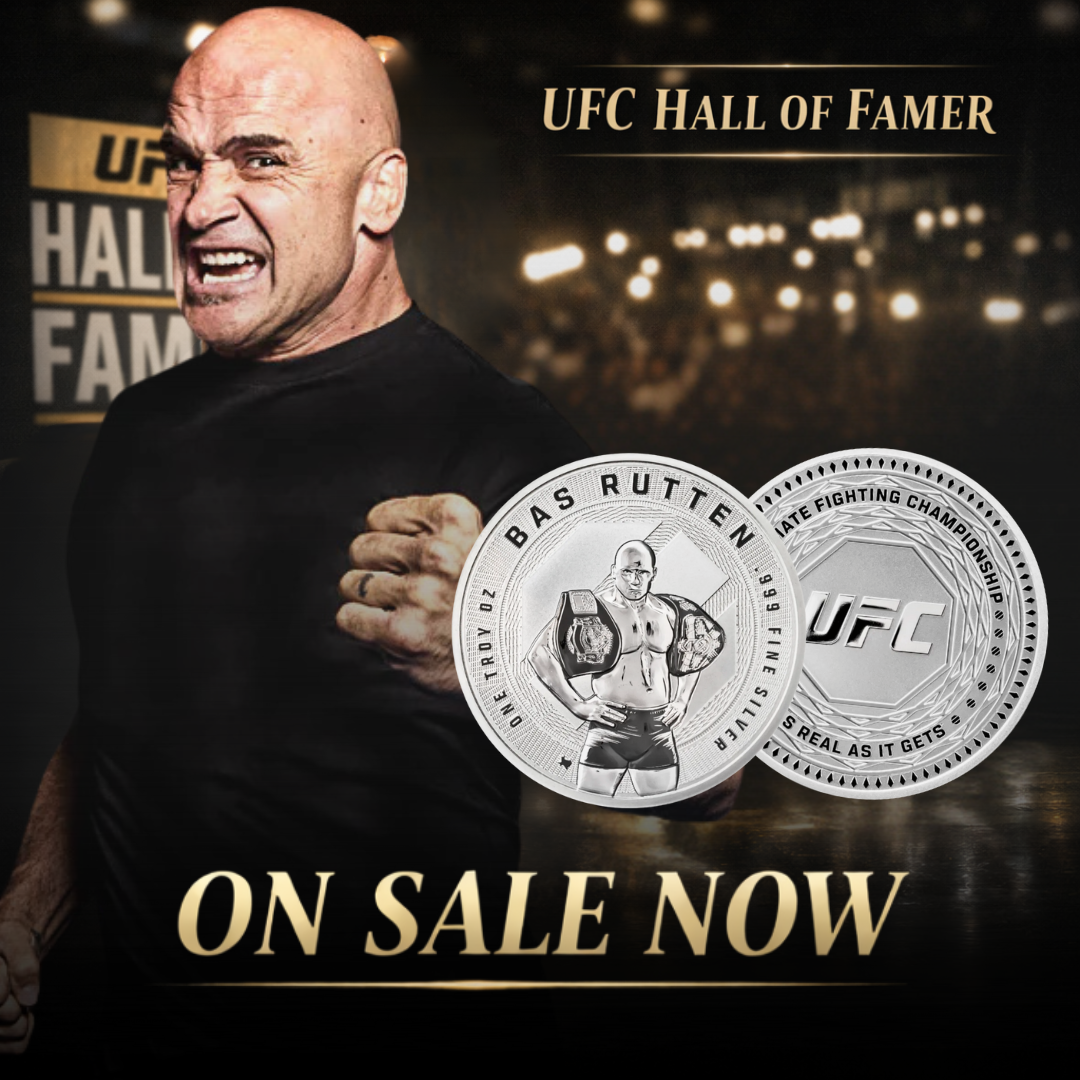 1 oz UFC Bas Rutten Silver